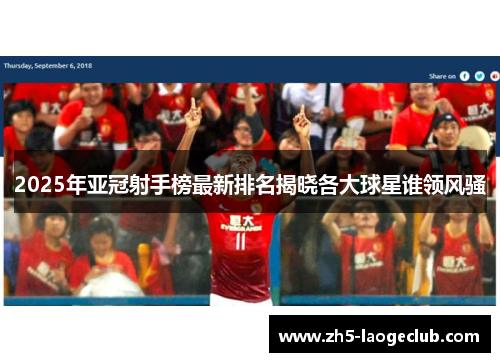 2025年亚冠射手榜最新排名揭晓各大球星谁领风骚